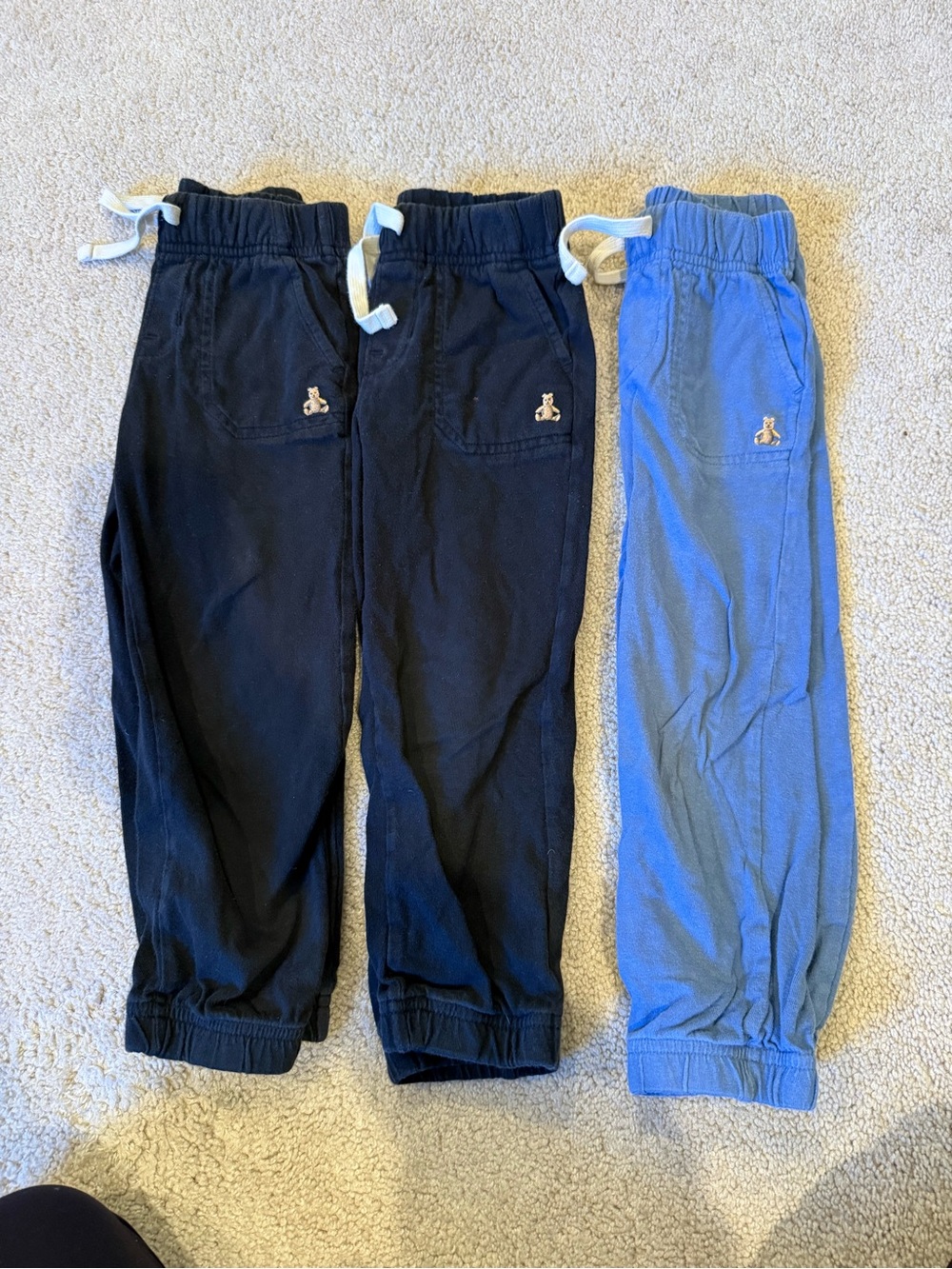 GAP kids Black Navy Jogger Pants with Drawstring Boys 3T